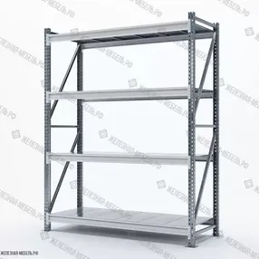 стеллаж сфм 2000х1500х600 (4 яруса с настилом) цинк