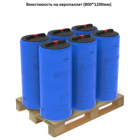 ёмкость a 100 л синяя цилиндрическая вертикальная