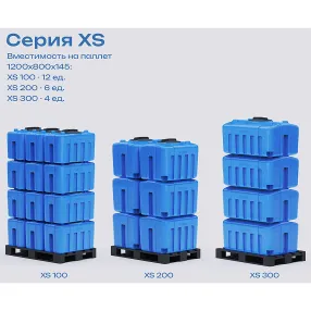 ёмкость xs 200 л синяя