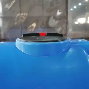 ёмкость h 2000 л синяя цилиндрическая горизонтальная